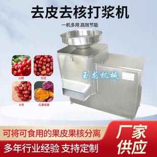 厂家供应不锈钢商用红枣去皮去核打浆机出浆快去核打浆机多功能