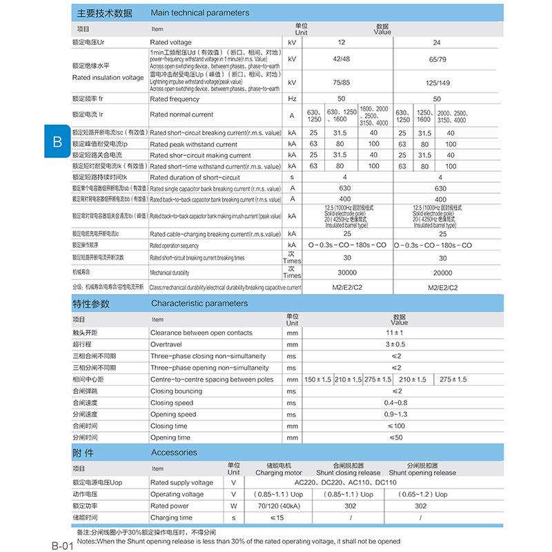 上海华通低压开关WTVS1-12 WTVS1-24系列 户内高压真空断路器