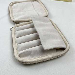 布邑适用Sailor写乐 mini万宝龙短钢笔保护套笔袋蓝色卡通拉链包