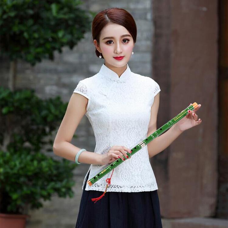 笛子乐器/初学学生笛/专业苦竹横笛/黑绿白棕色单白铜女古风流苏