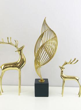 客厅艺ERL术品件玄关电视家居装饰品酒柜店大堂板房现代轻样摆奢