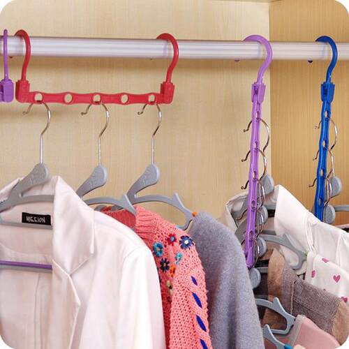 Multifunctional 5-Hole Windproof and Anti-Slip Magic Hangers