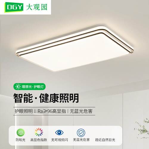 大观园客厅灯吸顶灯现代简约大气led家用2025新款极简卧室灯578L