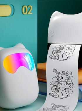 新款携式迷你打印机无线可连手小型机用不干胶标家签打便M7白色-