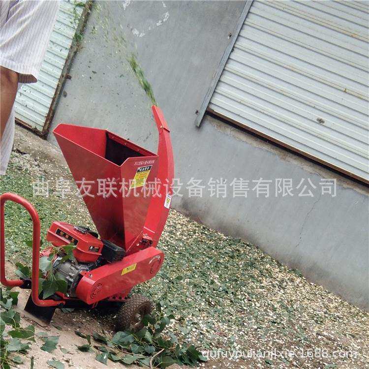 粗枝细条葡萄藤切碎机电启动树枝树叶粉碎机藤条树杈加工粉碎机