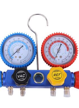 R12R22R134R502冷媒表组雪种表组加氟双表压力表真空泵表组