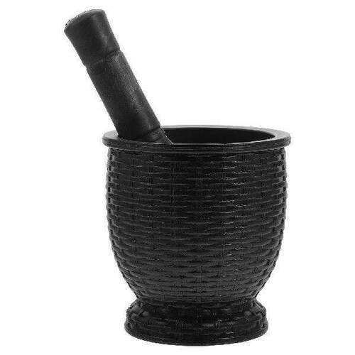 Garlic Jar Plastic Masher with Stick Grinder Crusher for