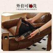 沙发古椅泽西岛客厅OPQ中古风单人皮沙椅子休椅闲懒发人椅实木复