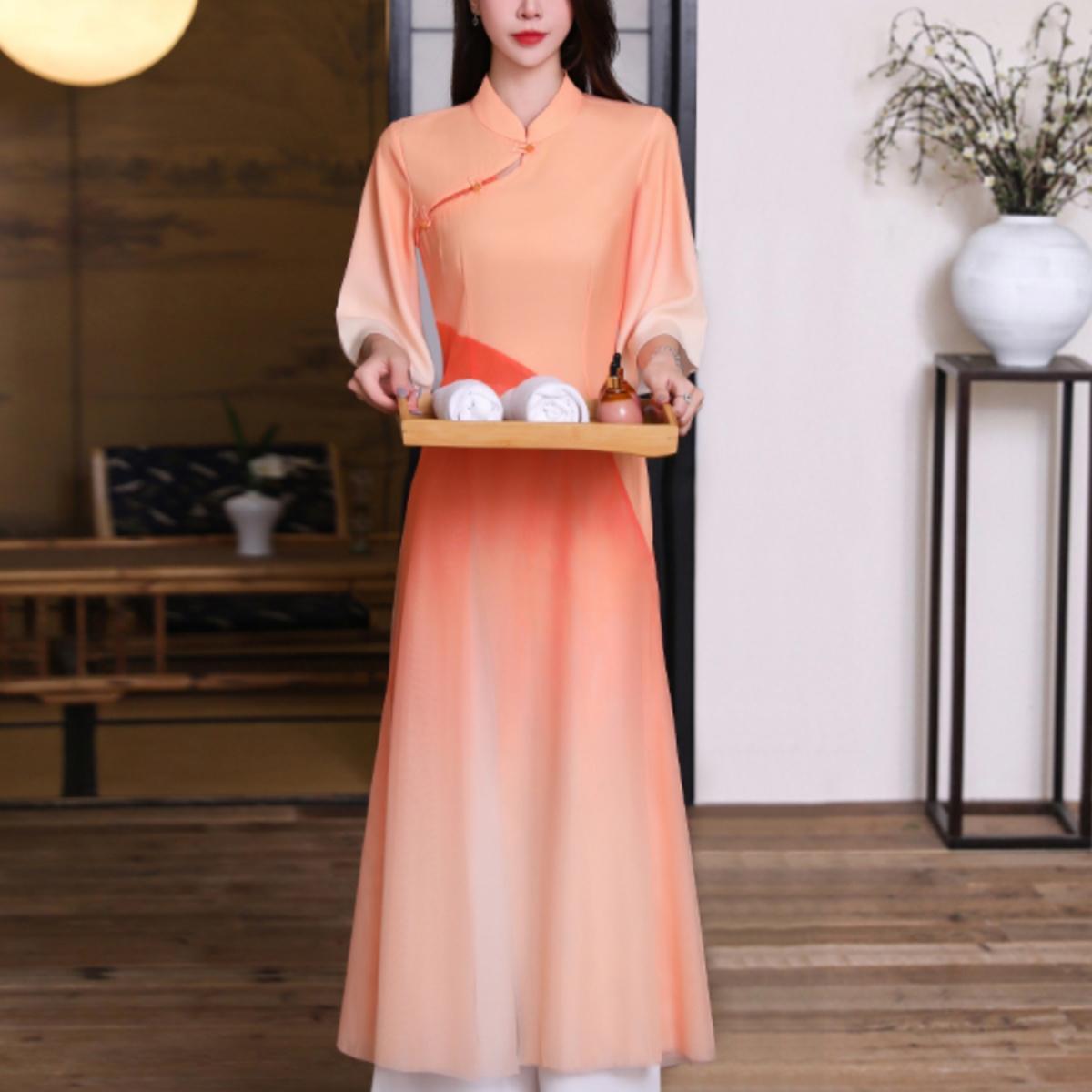 足浴技师工作服女采耳师服装高端养生馆足疗气质套装前台接待工装