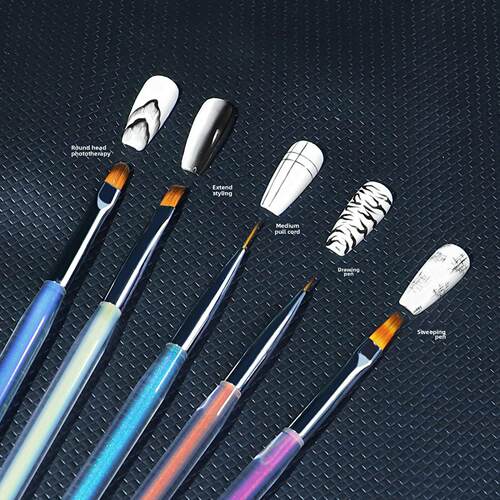 Nail Brush Liner Drawing Painting Brushes Acrylic Pen