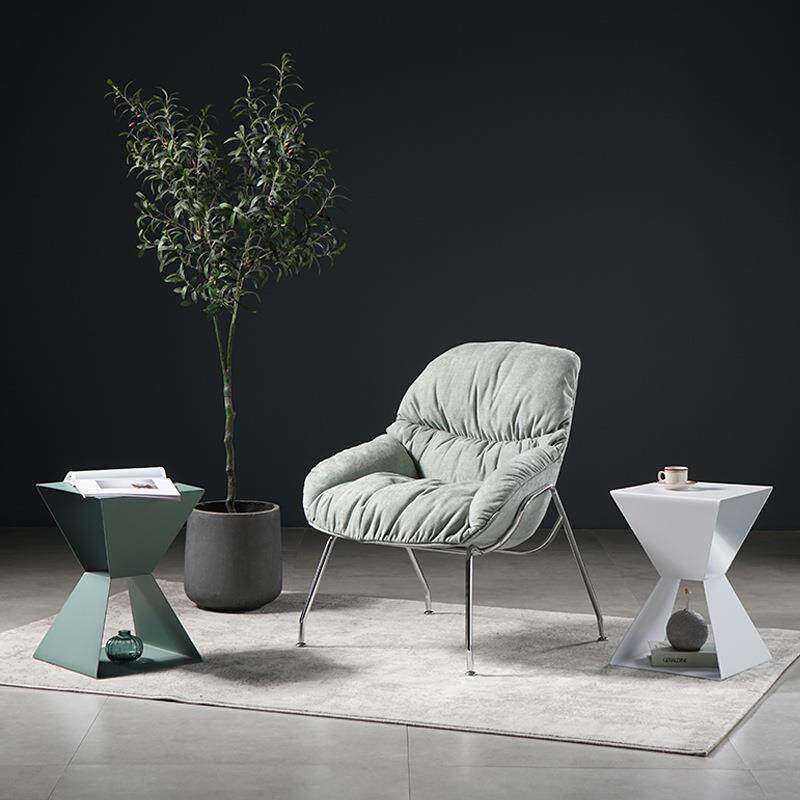 北欧简约铁艺小茶几现代客厅沙发边几网红ins风创意时尚几何角几