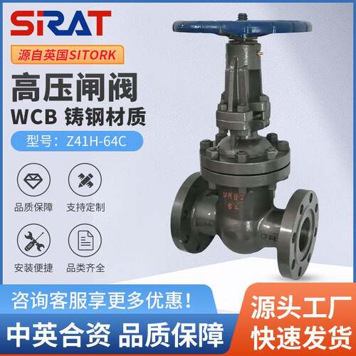 SIRAT斯锐特 Z41H-64C锅炉高温蒸汽导热油化工铸钢法兰高压闸阀