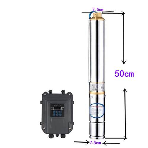 24vMMJ48v72v不锈钢太能阳光伏深泵高井扬程农用灌溉井用潜直流水