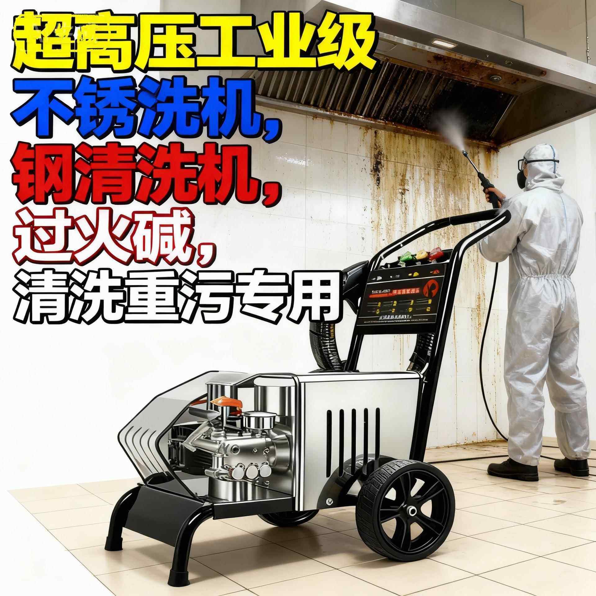 超高压清洗机不锈钢泵头除油养殖380V220V洗车设备洗地机耐高温铜
