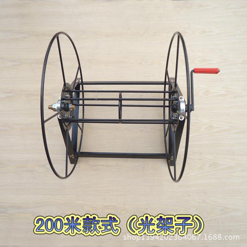 高压喷雾管绕管机卷管机器收摇胶管架子加厚绕管架子200米款黑色