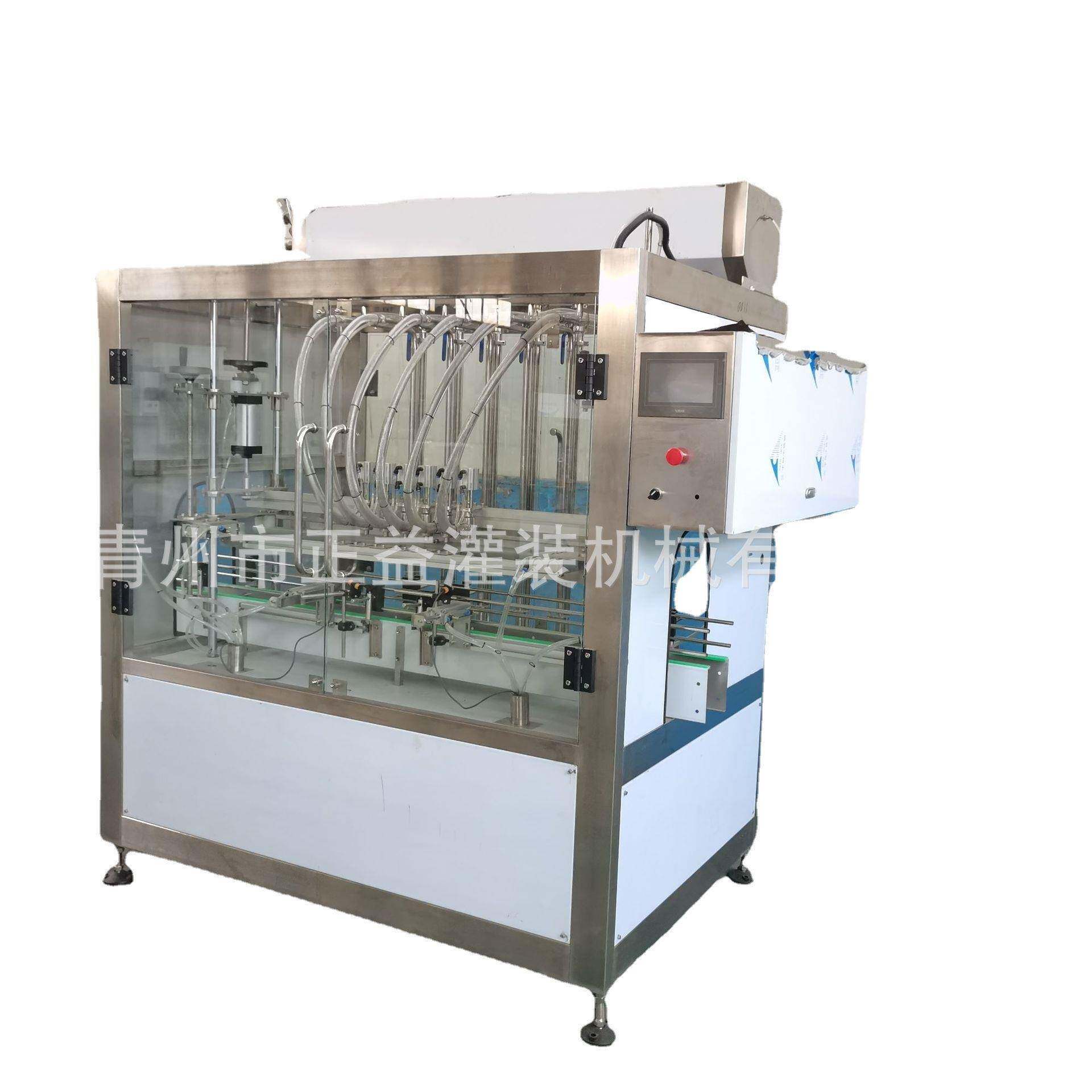 食用油灌装机芝麻橄榄油灌装线全自动六头直线式油类液体灌装设备