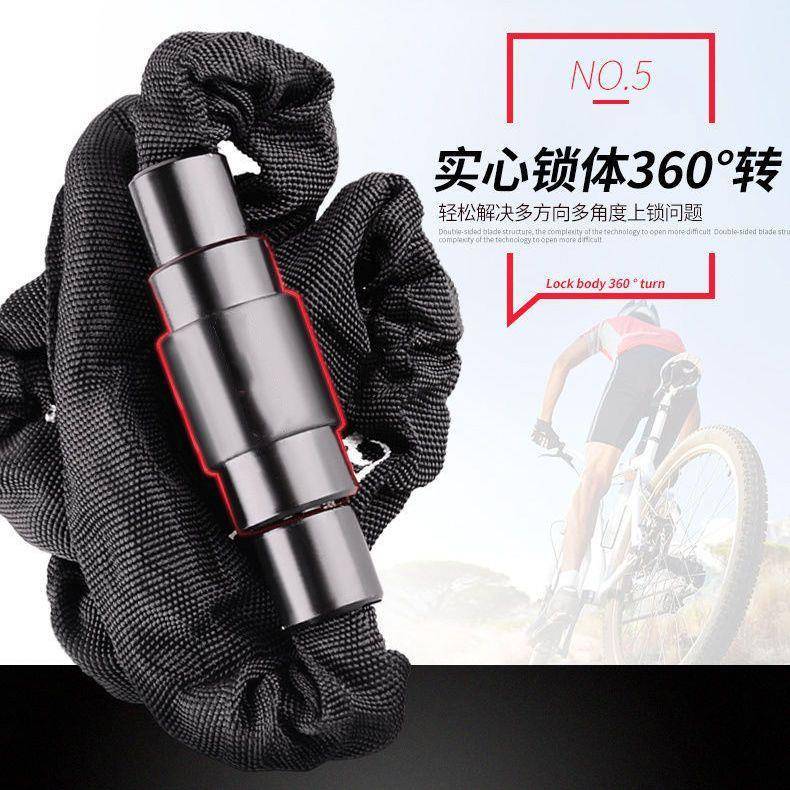 新款直销加粗铁链锁自行车摩托车电动车锁镀锌链条锁链子锁大门防