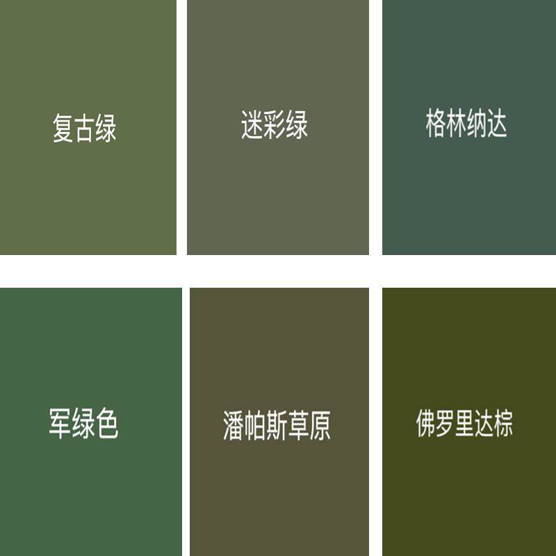 外墙覆古绿格林纳达军绿迷彩绿色网红绿色防水防晒翻新修覆水性漆 - 实物图