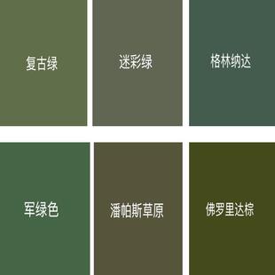 外墙覆古绿格林纳达军绿迷彩绿色网红绿色防水防晒翻新修覆水性漆