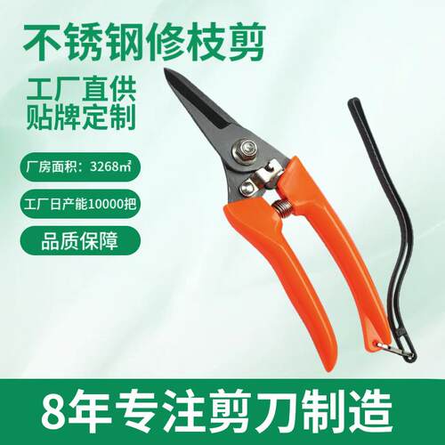 防锈多功能省力果木剪刀 园林工具专用盆栽粗枝花艺不锈钢修枝剪