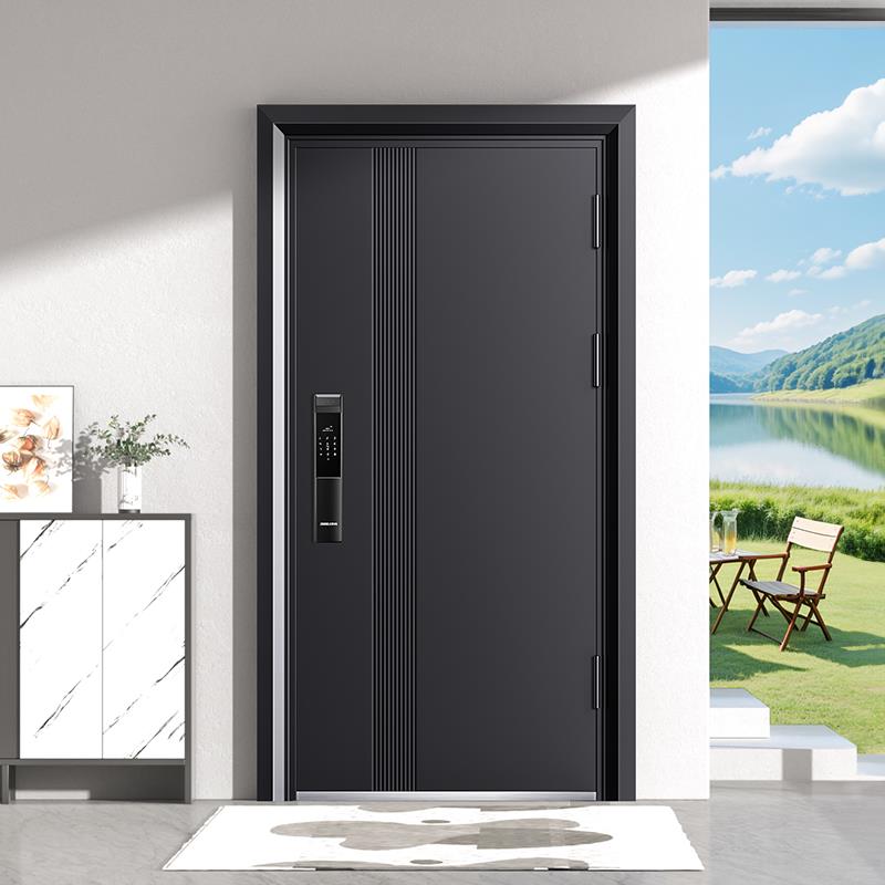 欧帝乐入户门防盗门进户门家用甲级单开门安全门大门带智能锁一体