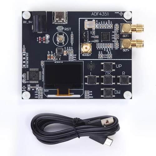 ADF4351射频信号发生器35-4400MHz扫频仪STM32锁相环射频信号源