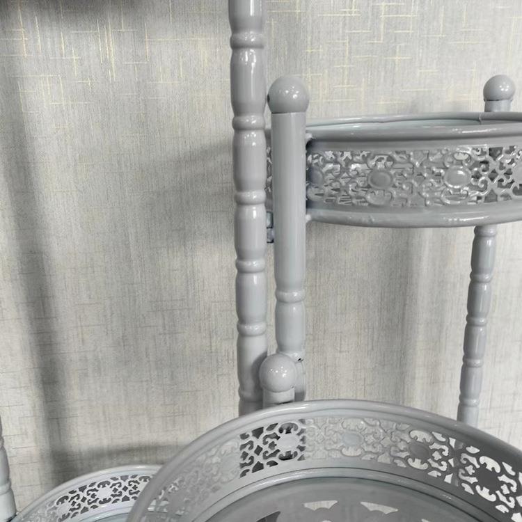 欧多式铁艺SUA六花层架厂家功能个层性室内多花架阳台客厅落地折