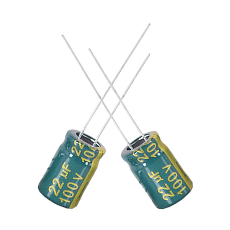 高低阻电IOH解电100V22容UF8*12m频m直插铝电解电容电源专用电容