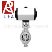 25P 16P 气动硬密封对夹蝶阀 不锈钢气动硬密封对夹D673W