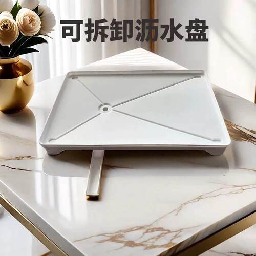 厨房沥水篮接水盘碗碟碗盘桌面多功能加高滴接水盘客厅收纳沥水底
