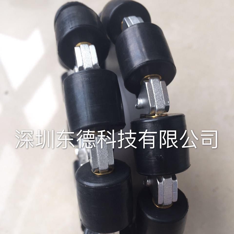 5寸127mm双全向轮机器人载型565轮子轮脚运动铝万轻向轮