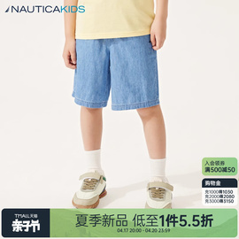 nautica童装男童牛仔短裤，夏季中大儿童牛仔裤五分裤