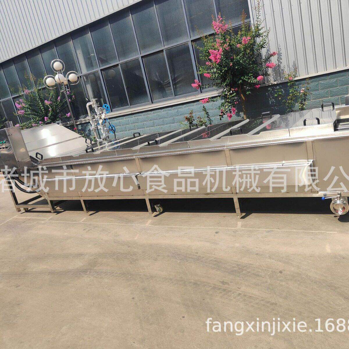 商用玉米蒸煮流水线 大型野菜马齿苋漂烫机 花生毛豆漂烫杀青机