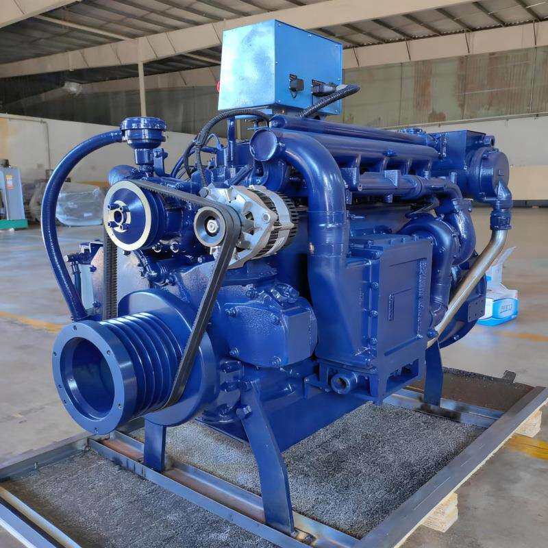道依茨WP6C122-15船用柴油机带海淡水交换器中冷配齿轮箱出口机型