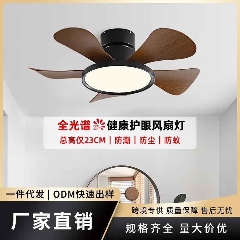 吸顶风扇灯2024年新款卧室餐厅小吊扇阳台过道玄关小户型风扇吊灯