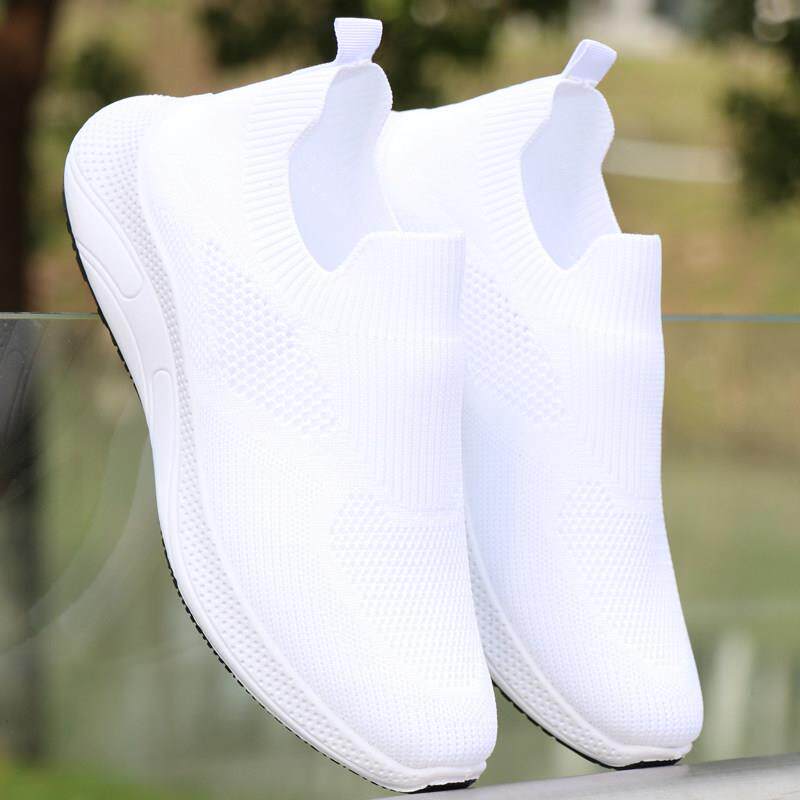 潮牌一脚蹬懒人鞋男鞋秋季镂空薄款网鞋透气运动鞋防臭休闲鞋男款