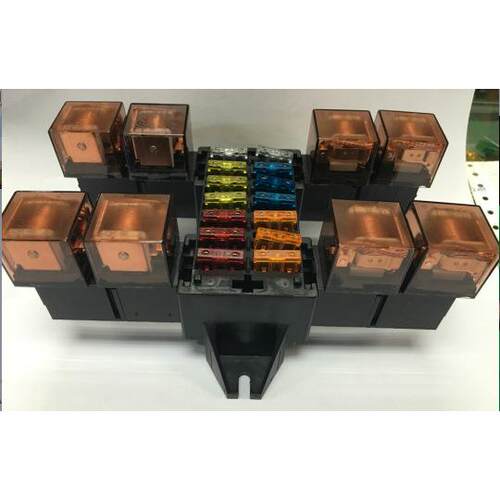 BX2014C汽车保险丝盒 农用保险丝盒14路保险丝盒 外挂8路继电器座