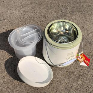 大口径玻璃内胆保温桶瓶胆饭盒汤药提锅学生液氮保冷保温送饭装汤