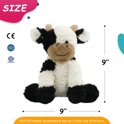 23cm Cow Plush Toy Cotton Stuffed Throw Pillow Dairy Cow Dol