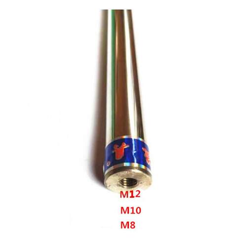 1.2米单节304不锈钢杆子加粗25mm鲟鱼大物抄网竿氩弧焊接M8螺丝口