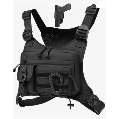 Outdoor chest bag camouflage running sports chest bag men