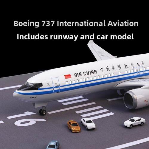 中国国际波音737Max8飞机模型组装人工客机饰品系列生日礼物