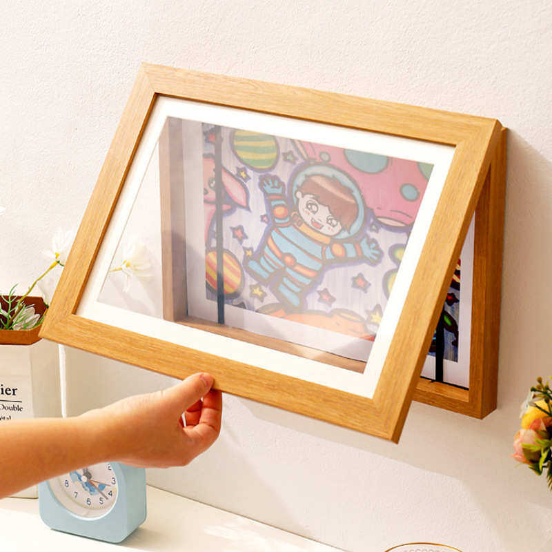 儿童画收纳画框 幼儿园作品展示框 A4a3奖状装裱画架磁吸翻盖相框,家居饰品,相框/画框,淘宝优惠券,粉丝福利购,淘宝优惠卷