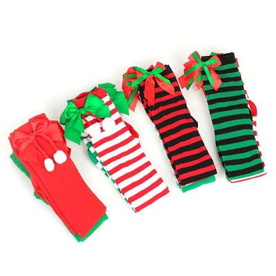 Christmas Ornaments Socks Striped Long Stockings Christmas D