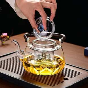 耐高温煮茶器煮茶壶 电陶炉玻璃煮茶壶家用客厅待客烧水泡茶壶套装