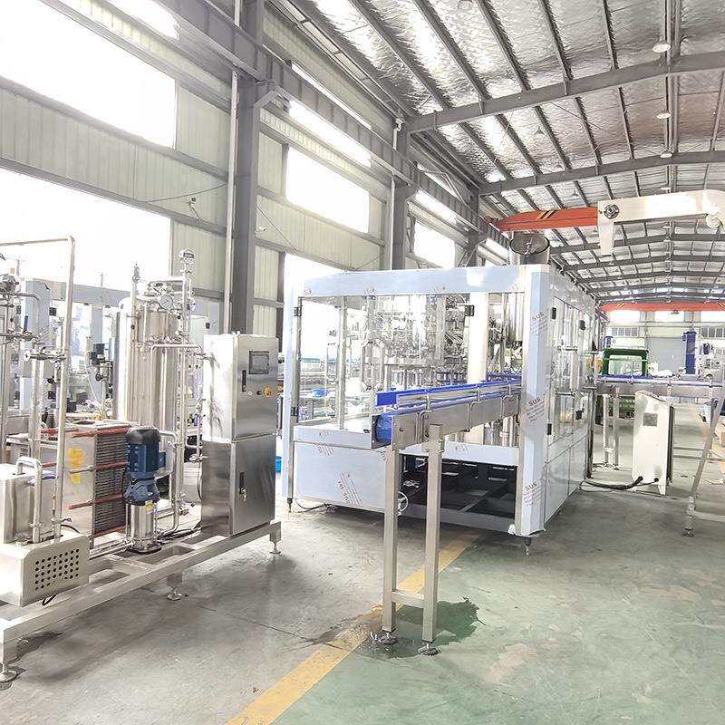 玻璃瓶啤酒汽泡水碳酸饮料含气液体生产线全自动灌装机封口机