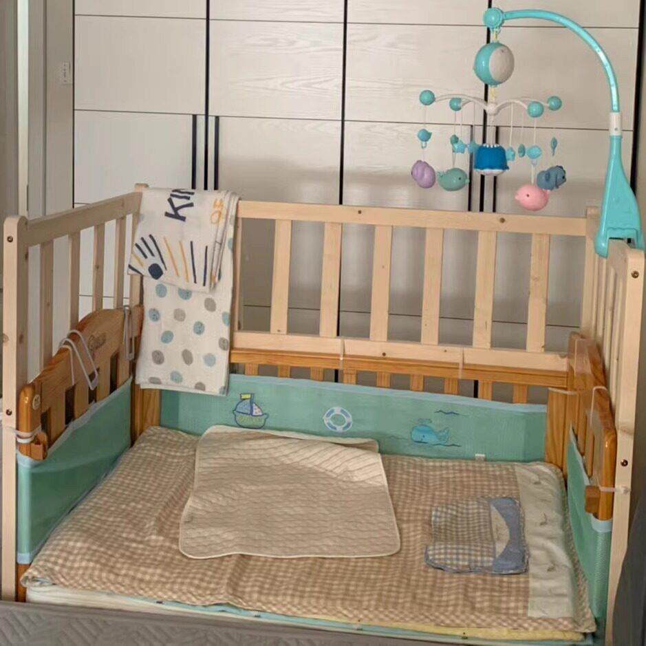 定制婴儿床BB床护栏加高儿童床栏增高宝宝防护栏实木加高围栏杆