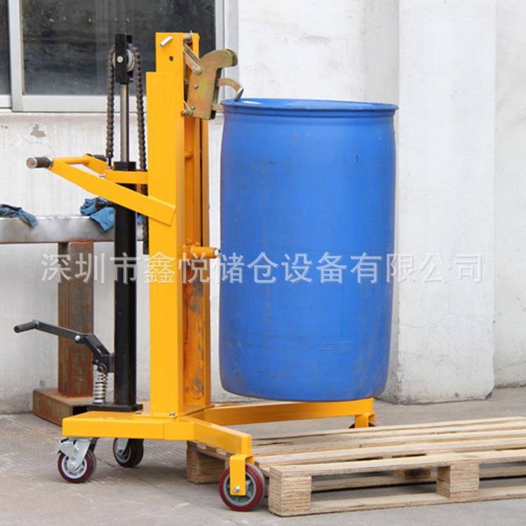 脚踏式直角支腿液压油桶搬运车DTF450B 手推移动简易油桶车