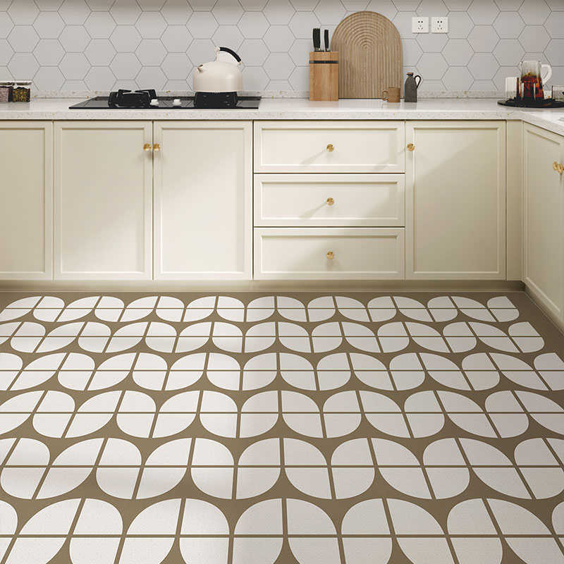 厨房地垫防滑防油可擦免洗pvc现代简约奶油风地毯防水防潮脚垫子