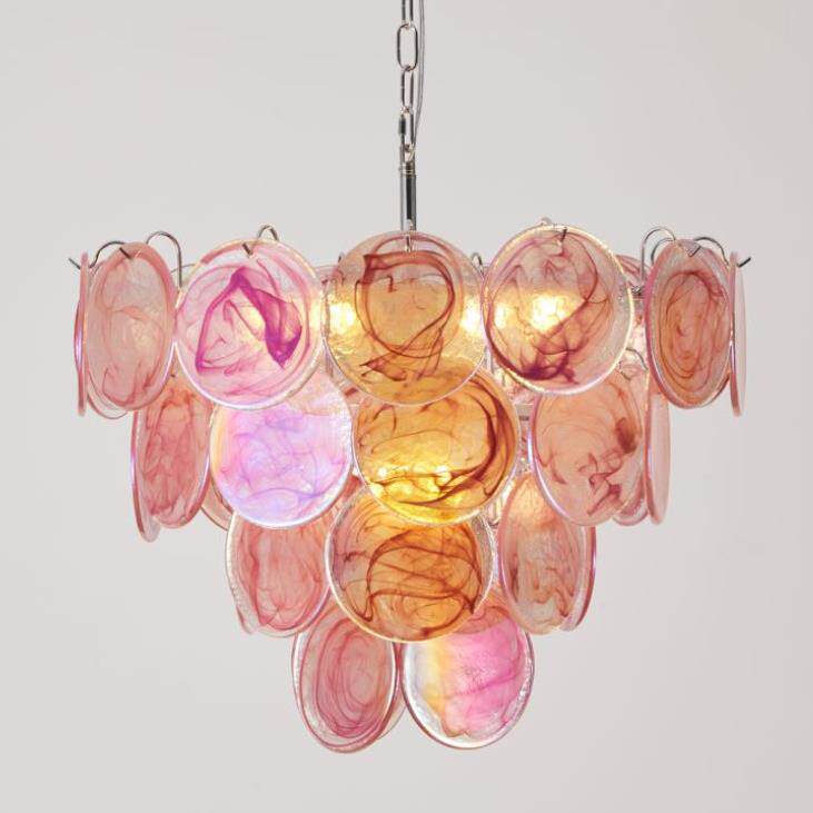 式轻奢穆拉诺720餐七彩玻法璃吊灯古风高中端吧台厅温馨卧室客厅